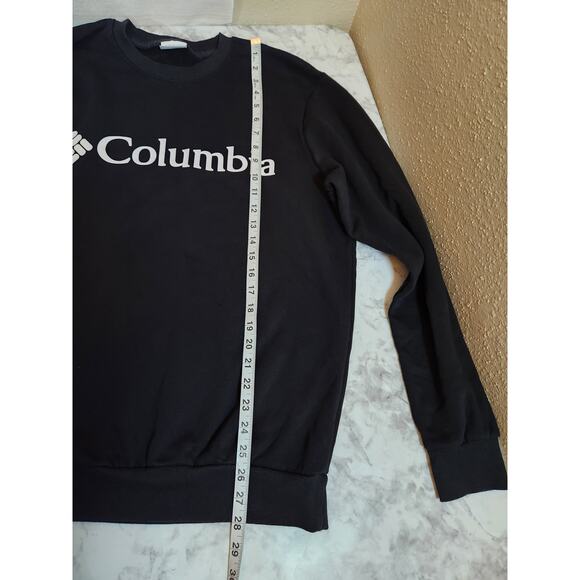 Columbia Men's Black Solid Crew Neck Long Sleeve Pullover Sweatshirt Size Medium - Picture 6 of 6